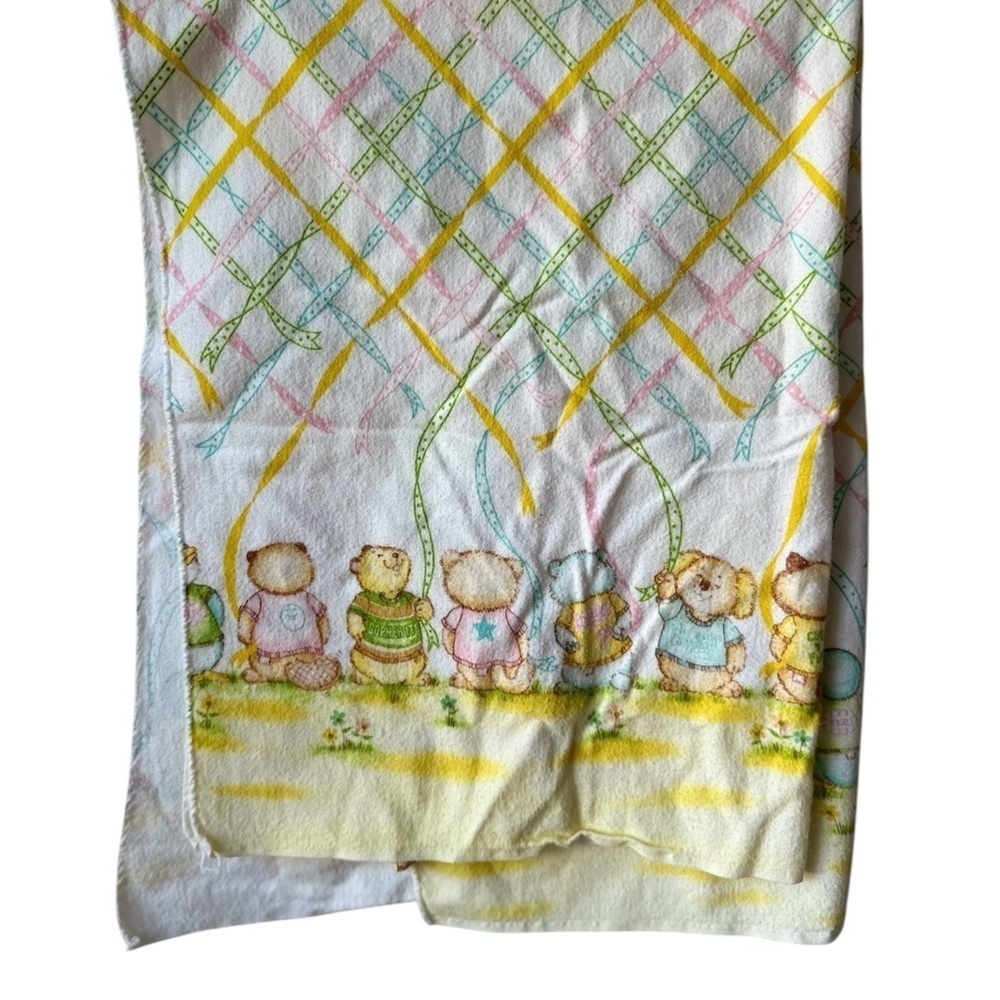 Vintage Dundee Shirt Tales Cotton Flannel Baby Receiving Blanket 25”x39” - Picture 11 of 11